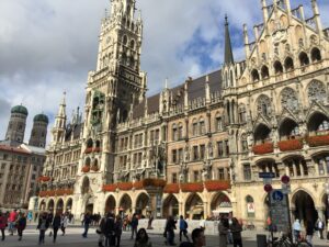 Praça Marienplatz em Munique na Alemanha